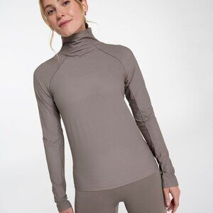 Calia Women's Mesh Long Sleeve Top in Dark Grey  NWT
